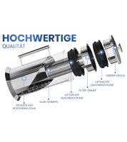 Cafe du Chateau Cold Brew Coffee Maker 1 Liter Iced Coffee Maker Filter Made of 304 Stainless Steel BPA-Free Coffee Machine Silver