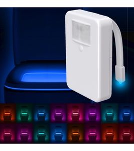 LumiLux Toilettenbeleuchtung mit Bewegungsmelder Toilettenschüsselbeleuchtung 16-farbige LED Weiß