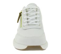 Fashionable Clarks Un Rio Zip Women's Sneakers, Genuine Leather Shoes with Zipper, Lace-Up Shoes 26167372 White