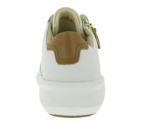 Fashionable Clarks Un Rio Zip Women's Sneakers, Genuine Leather Shoes with Zipper, Lace-Up Shoes 26167372 White