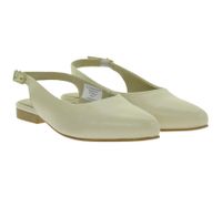 Escarpins slingback intemporels pour femme, ballerines élégantes en cuir véritable beige clair 930746
