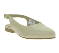 Escarpins slingback intemporels pour femme, ballerines élégantes en cuir véritable beige clair 930746