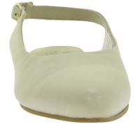 Escarpins slingback intemporels pour femme, ballerines élégantes en cuir véritable beige clair 930746