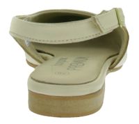 Escarpins slingback intemporels pour femme, ballerines élégantes en cuir véritable beige clair 930746