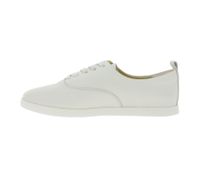 Fashionable Clarks AceLite Lo Women's Genuine Leather Lace-Up Shoes with Removable Insole 2167489 White