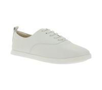 Fashionable Clarks AceLite Lo Women's Genuine Leather Lace-Up Shoes with Removable Insole 2167489 White