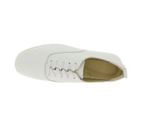 Fashionable Clarks AceLite Lo Women's Genuine Leather Lace-Up Shoes with Removable Insole 2167489 White