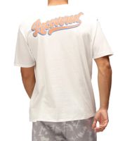 RE:COVERED X NFL New England Patriots Men's T-Shirt, Cotton Shirt in Ecru White or Tie-Dye Blue