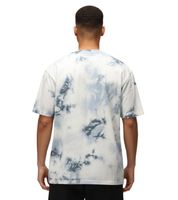 RE:COVERED X NFL New England Patriots Men's T-Shirt, Cotton Shirt in Ecru White or Tie-Dye Blue