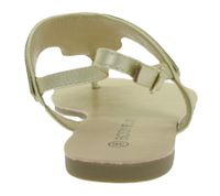 verspielte Damen Zehensteg-Sandale im Boho-Style Sommer-Schuhe Zehentrenner 933399 Mint/Bunt