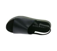 Sandali comodi con plateau da donna alla moda, scarpe estive con chiusura in velcro, 951891 Nero