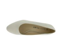 zeitlose Damen Pumps in Veloursleder-Optik Business-Schuhe mit Blockabsatz 954644 Beige