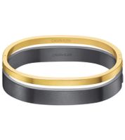 Calvin Klein Women's Two-Tone Bangle Set, Stainless Steel Bracelet, Jewelry KJ06BD2001 in Black/Gold, Silver/Rose Gold, Silver/Gold, or Dark Gray/Gold