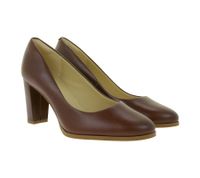 Clarks Kaylin Cara Women's High Heels Evening Shoes with Heel Genuine Leather Slip-On Pumps 26167441 Cognac Brown