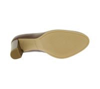 Clarks Kaylin Cara Women's High Heels Evening Shoes with Heel Genuine Leather Slip-On Pumps 26167441 Cognac Brown