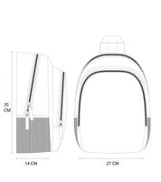 VADOBAG Naruto Design Backpack, City Backpack, kindergarten Backpack, 7L, 135-4064, Gray/Black