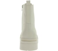 derbe Damen Winter-Stiefel Combat-Boots mit kleinem Plateau Schnür-Stiefelette 930964 Beige