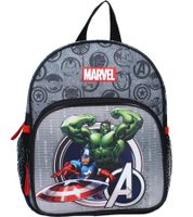VADOBAG Kids' Backpack in Avengers Design with Hulk and Captain America Print - Daypack, Kindergarten Backpack, 5L, 202-3612, Gray