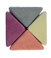 4er Pack fesh! Aroma Badebomben in vier verschiedene Farben und Duftrichtungen Bade-Zubehör Welness Blau/Lila/Orange/Gelb