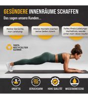 Rubber King Training Mat, Non-Slip Rubber Mat, Fitness Mat, Sports Mat, 183 x 91 cm, Black