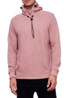Modischer Kapuzen-Sweater für Herren mit intregrierter Mund-Nasen-Bedeckung Hoodie Pullover 19139 Dunkelgrau, Hellgrau, Blau, Khaki oder Rot