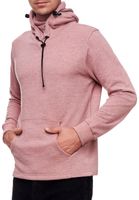 Modischer Kapuzen-Sweater für Herren mit intregrierter Mund-Nasen-Bedeckung Hoodie Pullover 19139 Dunkelgrau, Hellgrau, Blau, Khaki oder Rot