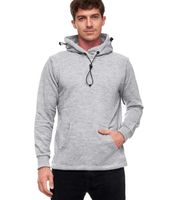 Modischer Kapuzen-Sweater für Herren mit intregrierter Mund-Nasen-Bedeckung Hoodie Pullover 19139 Dunkelgrau, Hellgrau, Blau, Khaki oder Rot