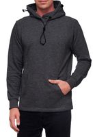 Modischer Kapuzen-Sweater für Herren mit intregrierter Mund-Nasen-Bedeckung Hoodie Pullover 19139 Dunkelgrau, Hellgrau, Blau, Khaki oder Rot