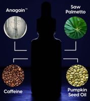 Biotinol Haarserum für dickeres kräftigeres Haar gegen Haarausfall Klinisch getestete Minoxidil-Alternative Haar-Pflege Tierversuchsfrei 30 ml Schwarz/Weiß