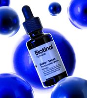 Biotinol Haarserum für dickeres kräftigeres Haar gegen Haarausfall Klinisch getestete Minoxidil-Alternative Haar-Pflege Tierversuchsfrei 30 ml Schwarz/Weiß