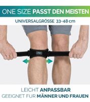 2-pack RUN FOREVER SPORTS knee brace for strong knees with patella straps, sports bandage, black