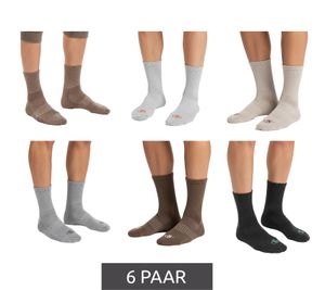 6 Paar SCOTCH & SODA Herren 1/2-Frottee High-Quarter-Crew-Socken Amsterdam Alltags-Strümpfe Größe 41-46 Business-Socken SS43442-280 Beige, Hellgrau, Taupe, Grau, Braun, Anthrazit