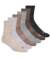 6 Paar SCOTCH & SODA Herren 1/2-Frottee High-Quarter-Crew-Socken Amsterdam Alltags-Strümpfe Größe 41-46 Business-Socken SS43442-280 Beige, Hellgrau, Taupe, Grau, Braun, Anthrazit