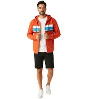 Sustainable REGATTA Shorebay Men's Hooded Sweatshirt Jacket, Cotton Jacket, RMA564-33L Orange