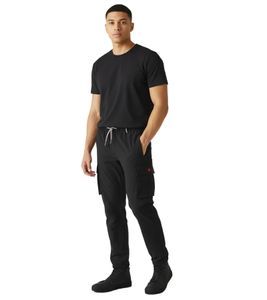 Practical REGATTA CLR Courdoux Men's Utility-Look Cargo Trousers Christian Lacroix RMJ294-800-R Black