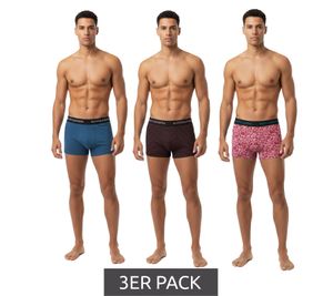 3er Pack SCOTCH & SODA Herren Boxershorts mit Baumwoll-Stretch Unterwäsche Unterhose SSSP25M166645-433 Blau/Schwarz/Rot
