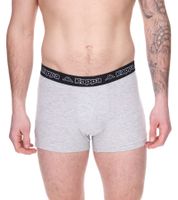 10er Sparpack Kappa Herren Boxershorts mit Marken Schriftzug und Logo Unterhose 351K1JW ADK Dunkelgrau/Hellgrau/Rot