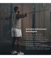 Elastische 2er Pack CROSSOVER SYMMETRY Widerstandsbänder für die Schulter Trainingsbänder Seilbänder Schwarz/Gelb oder Schwarz/Grün
