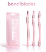 15er Sparpack bondiblades Derma Razor Dermaplaning-Rasierer zur Entfernung von Flaumhaaren nachhaltige Gesichtsrasierer Rosa