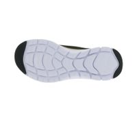 stoßdämpfende SKECHERS Flex Appeal 4.0 Damen Turn-Schuhe mit Air-Cooled Memory Foam Low Sneaker mit Logo-Patch Sport-Schuhe 149303-BKRG Schwarz/Weiß/Rosegold