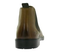 Eleganti stivaletti Chelsea da uomo SKECHERS Miller Boris in vera pelle con memory foam raffreddato ad aria 205072-COG Marrone