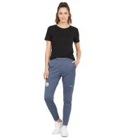 Pantalones deportivos sostenibles PUMA Manchester City para mujer con tecnología Drycell, pantalones deportivos casuales, pantalones de jogging 701231132 001 Azul