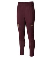 Pantalones deportivos sostenibles PUMA Manchester City para hombre con tecnología DryCELL, joggers casuales, pantalones de jogging 701235040 001 Rojo Burdeos