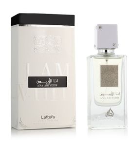 Lattafa Ana Abiyedh Oriental-Sweet Eau de Parfum with Vanilla-Musky Warmth Body Perfume in 60ml White