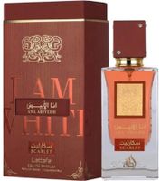Lattafa Ana Abiyedh Scarlet Eau de Parfum: Juicy Cherry Combined with Spicy Pink Pepper Body Perfume in 60ml Red
