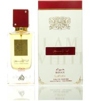 Lattafa Ana Abiyedh Rouge Unisex Eau de Parfum, sweet and fruity body perfume in 60ml red