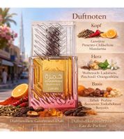 Oriental-spicy Lattafa Khamrah Dukhan unisex perfume in an elegant bottle – Eau de Parfum 100 ml Smoke Brown & Gold