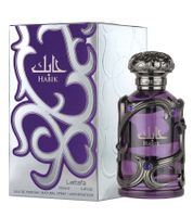 Aromatic Lattafa Habik Men's Eau de Parfum, Spicy Body Fragrance with Lavender, 100ml, Black