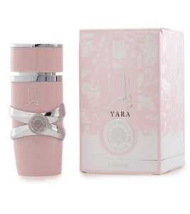 Lattafa Yara Women's Eau de Parfum, Floral-Sweet Body Perfume with Creamy Vanilla, 100ml Pink
