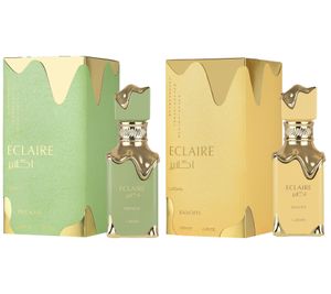 Exceptional Lattafa Eclaire Unisex Perfume, Sweet Body Perfume for Women and Men, 100ml in Green or Gold